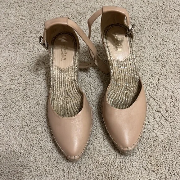 Loeffler Randall Milly Leather Espadrille Wedge Pump